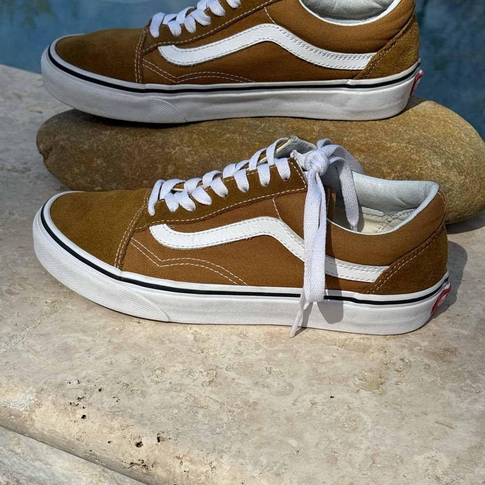 Vans Women's Brown Suede Sneakers - Picture 4 of 8